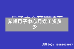 赤峰月子中心月嫂工资多少