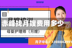 赤峰找月嫂费用多少