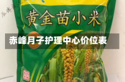 赤峰月子护理中心价位表