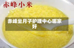 赤峰坐月子护理中心哪家好