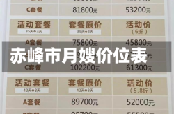赤峰市月嫂价位表