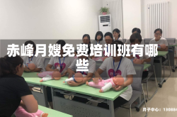 赤峰月嫂免费培训班有哪些