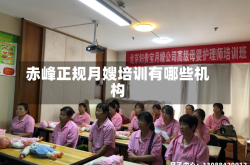 赤峰正规月嫂培训有哪些机构