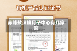 赤峰敖汉旗月子中心有几家啊