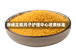 赤峰正规月子护理中心收费标准