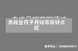 赤峰坐月子月嫂哪家好点呢