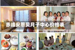 赤峰安恩贝月子中心价格表