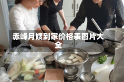 赤峰月嫂到家价格表图片大全