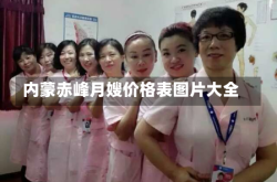 内蒙赤峰月嫂价格表图片大全