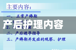 产后护理内容