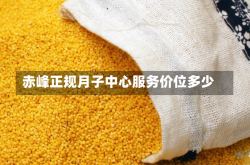 赤峰正规月子中心服务价位多少