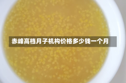 赤峰高档月子机构价格多少钱一个月