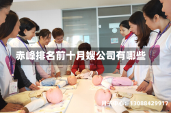赤峰排名前十月嫂公司有哪些