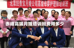 赤峰高端月嫂培训班费用多少