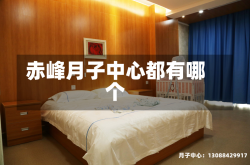 赤峰月子中心都有哪个