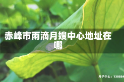赤峰市雨滴月嫂中心地址在哪