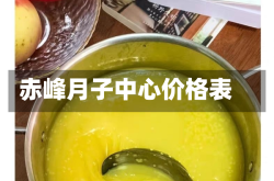 赤峰月子中心价格表