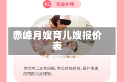 赤峰月嫂育儿嫂报价表