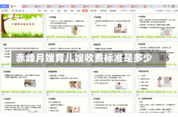 赤峰月嫂育儿嫂收费标准是多少