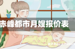 赤峰都市月嫂报价表