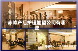 赤峰产后护理加盟公司有哪些
