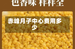 赤峰月子中心费用多少