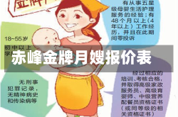 赤峰金牌月嫂报价表