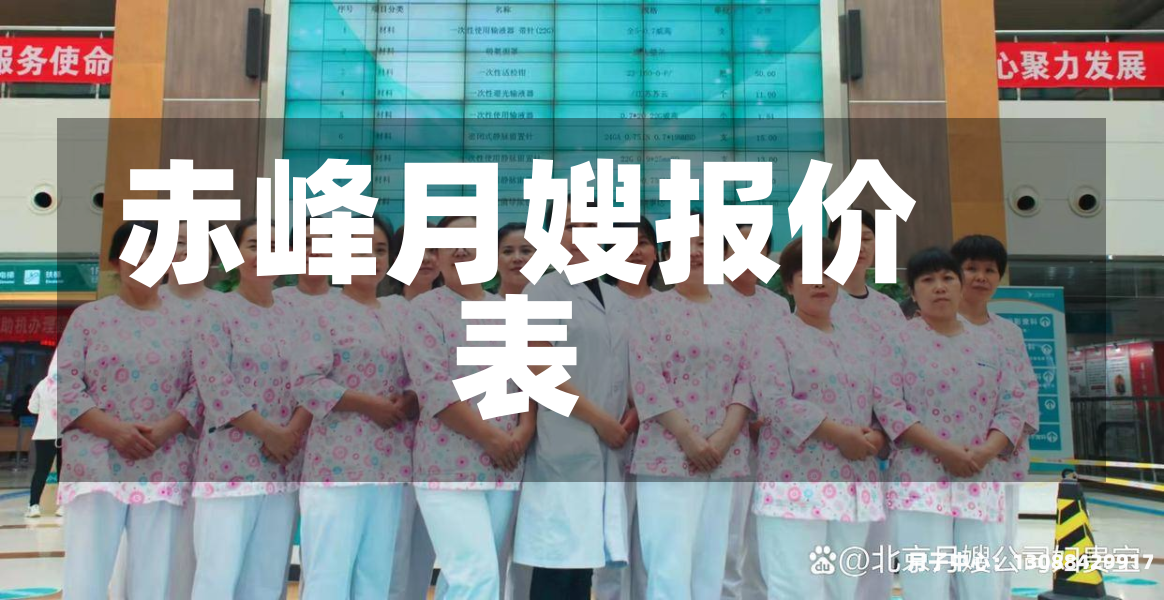 赤峰月嫂报价表