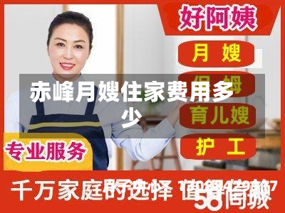 赤峰月嫂住家费用多少