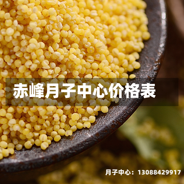 赤峰月子中心价格表