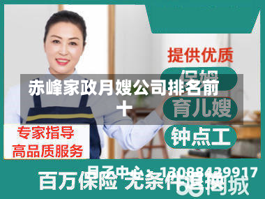 赤峰家政月嫂公司排名前十