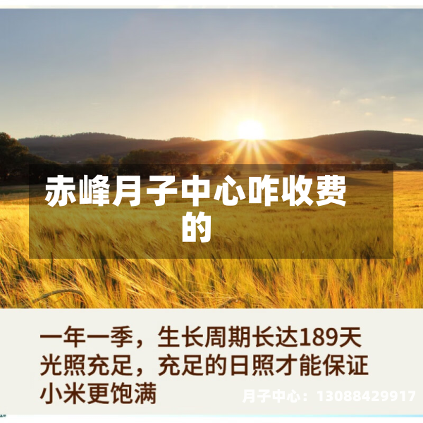 赤峰月子中心咋收费的