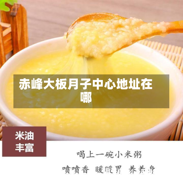 赤峰大板月子中心地址在哪