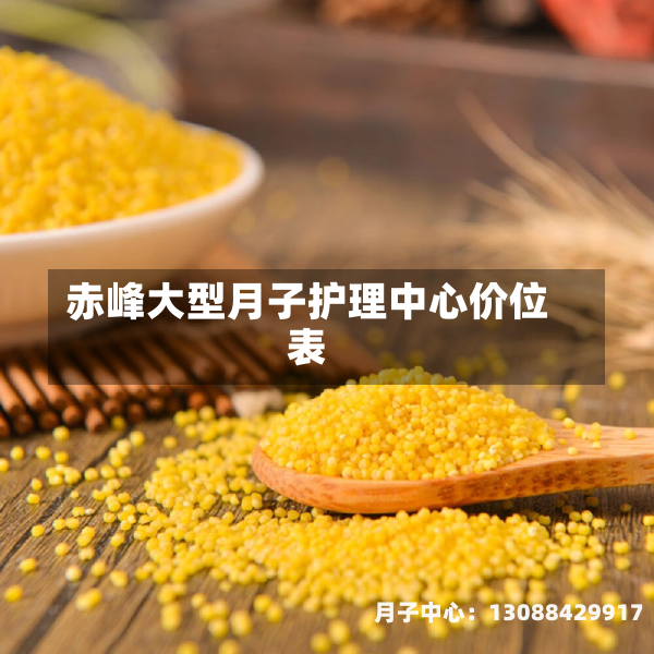 赤峰大型月子护理中心价位表