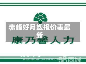 赤峰好月嫂报价表最新