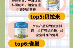 婴儿奶粉排行榜10强都有啥