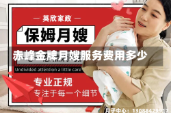 赤峰金牌月嫂服务费用多少