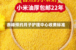 赤峰预约月子护理中心收费标准