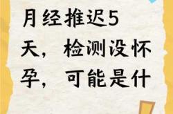 还有五天来月经能测出怀孕吗