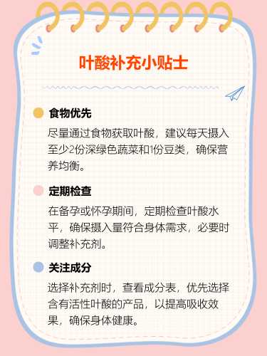 备孕多久开始吃叶酸合适-第1张图片