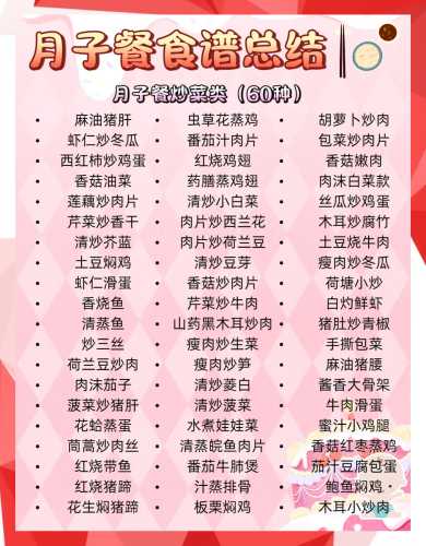 月子餐第一周吃什么好呢-第1张图片